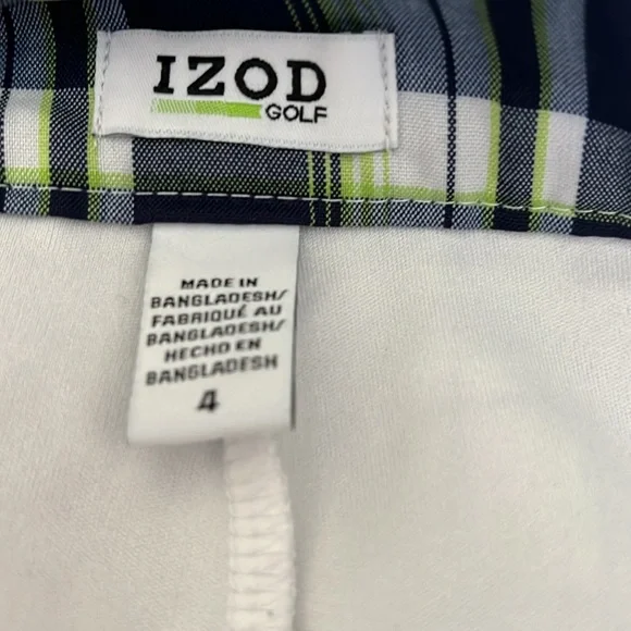 Izod Blue and Green Skort size 4 - Picture 9 of 11